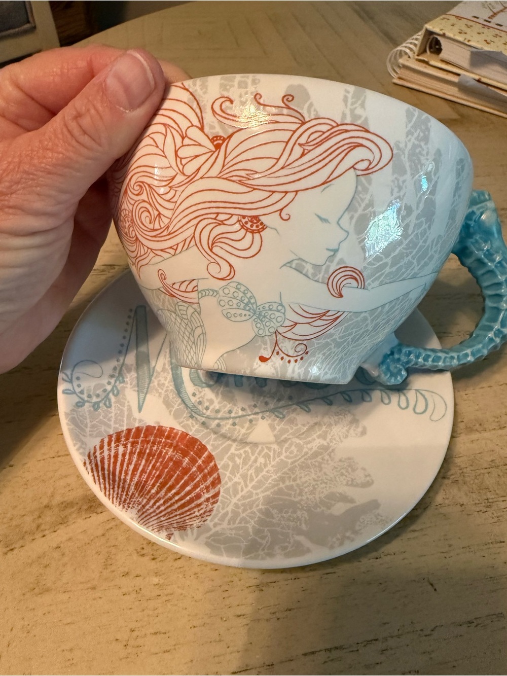 Disney the little mermaid Ariel cup and saucer.